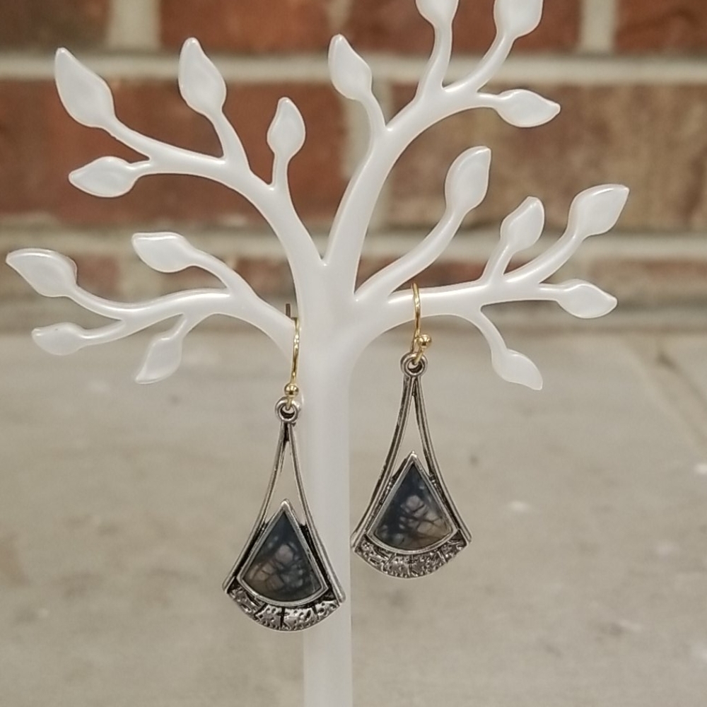 Silver drop Earrings